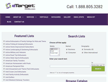 Tablet Screenshot of lists.etargetmedia.com